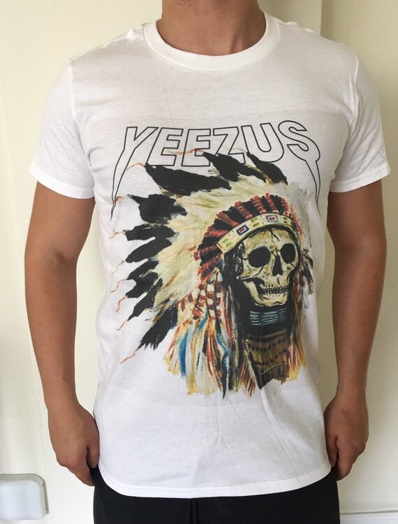 white yeezus shirt