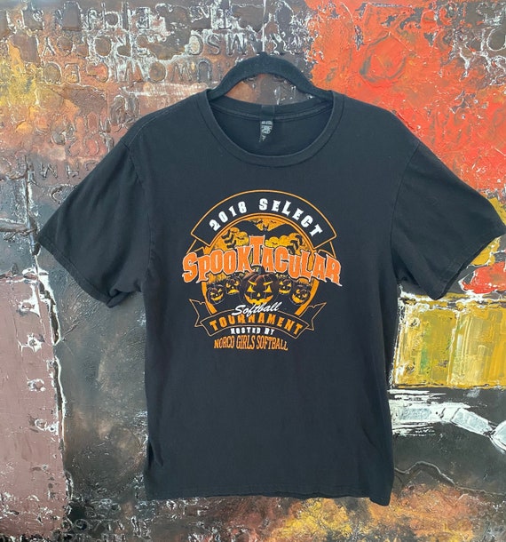 Vintage Spooktacular Softball Tournament T Shirt medium Etsy