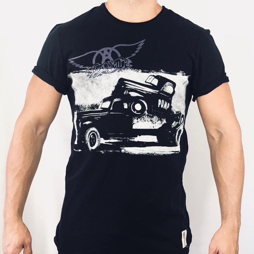 vintage bund T-shirt Aerosmith × DODGE Vintage Aerosmith T Shirt - Etsy