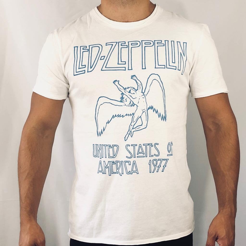 White led cheap zeppelin shirt