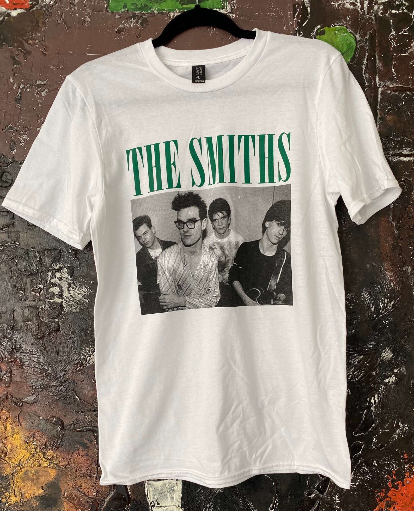In white The Smiths t shirt | Etsy