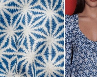 Traditional Geometric Diamond Japanese Design Hemp Plant Design HALF YARD Asanoha on Ochre 88222-212
