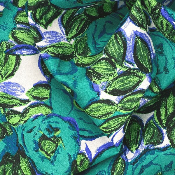 Large Floral Fabric - Etsy