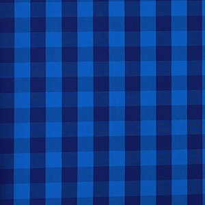 Navy & Royal Buffalo Check Cotton Fabric: Premium Gingham Plaid for Sewing Shirts, Dresses, Decor