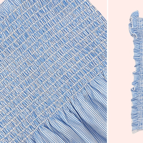 Pre Smocked Sundress Fabric Etsy