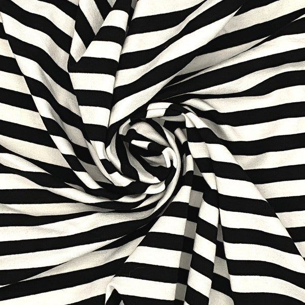 Stripe Knit Fabric Etsy