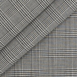 Black Glen Plaid Shirting, Prince of Wales Pure Cotton Fabric for Sewing Apparel Home Craft Quilt Sold By the 1/2 Yard Continuous zdjęcie 5