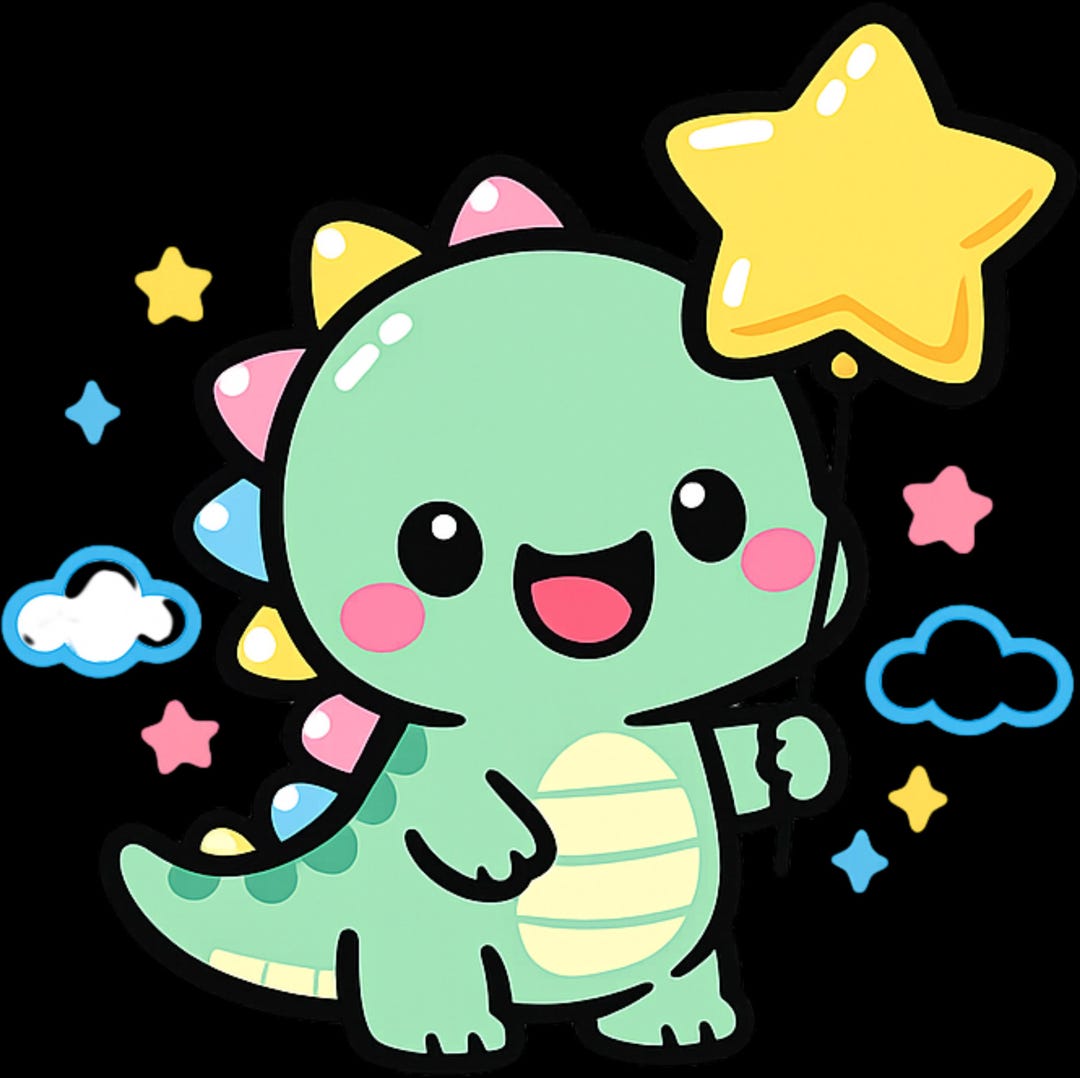 Cute Dinosaur Kids T-shirt Design PNG Kawaii Dino Baby Shirt Print ...