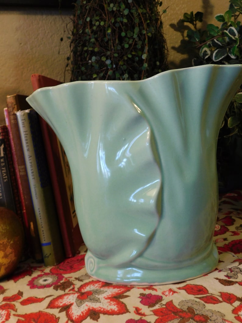 Vintage McCoy Soft Pastel Green Vase