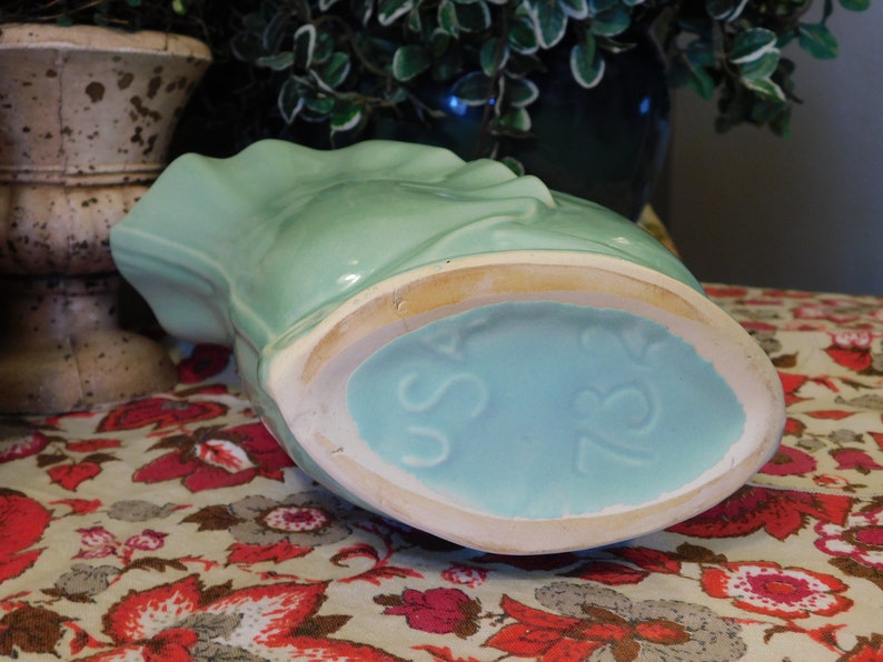 Vintage McCoy Soft Pastel Green Vase