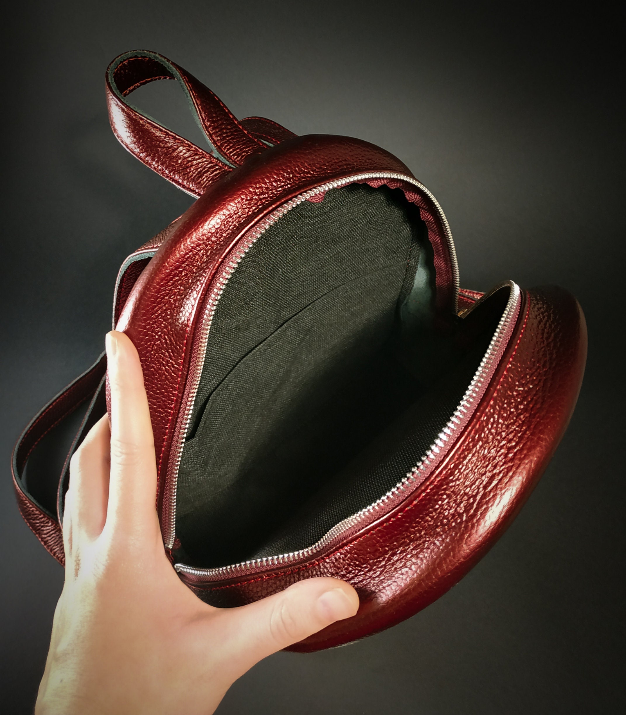 Wings Backpack. Leather Backpack. Mini Backpack. Goth Etsy