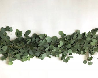 Real Silver Dollar Eucalyptus Greenery Garland - 6FT