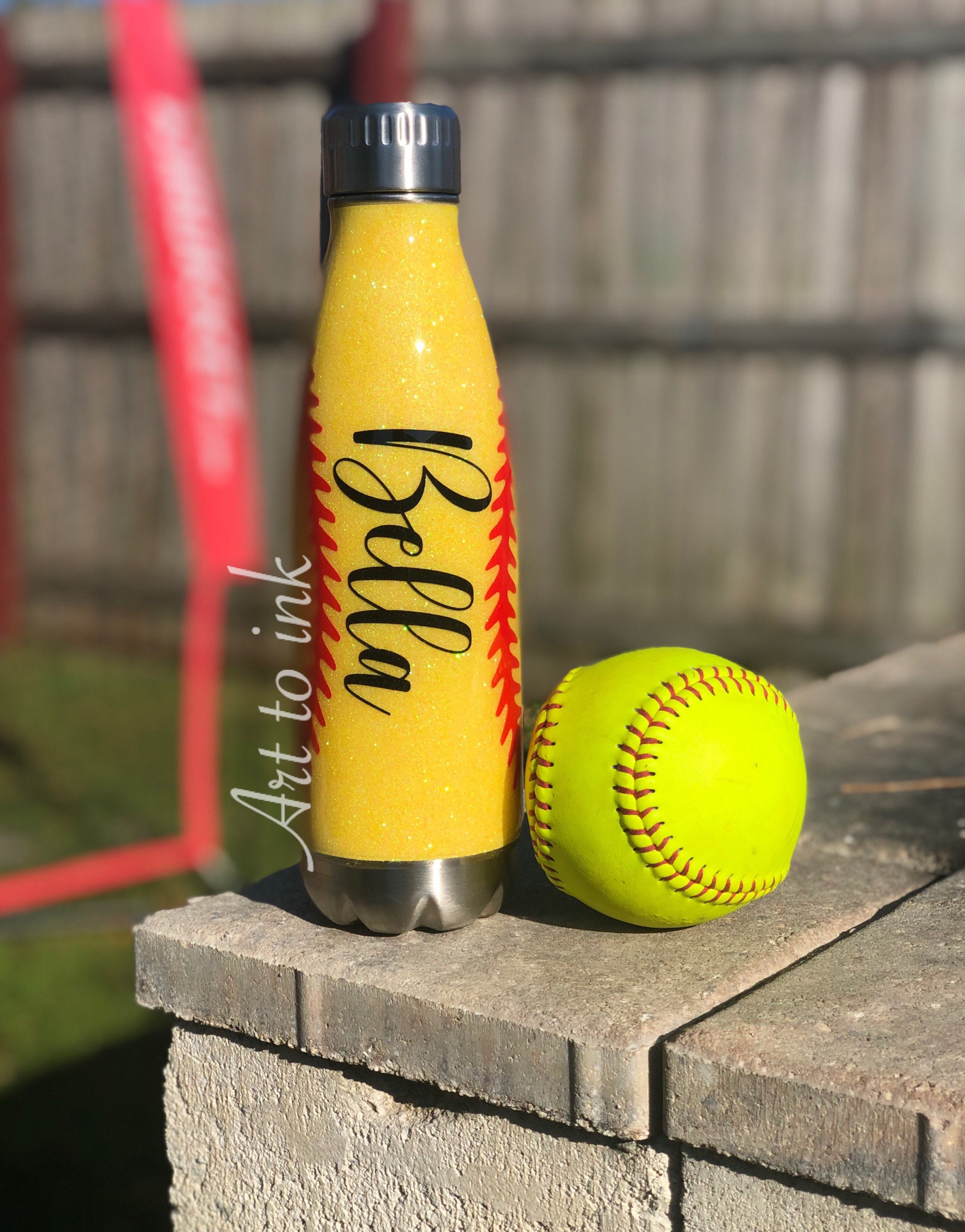 Kids softball tumbler Etsy