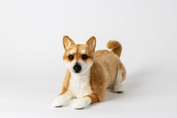 Shiba Inu Brown Premier Life Like Realistic Handmade Puppy Dolls Stuffed Puppy Stuffed Dog Toy Dog Plush Dog