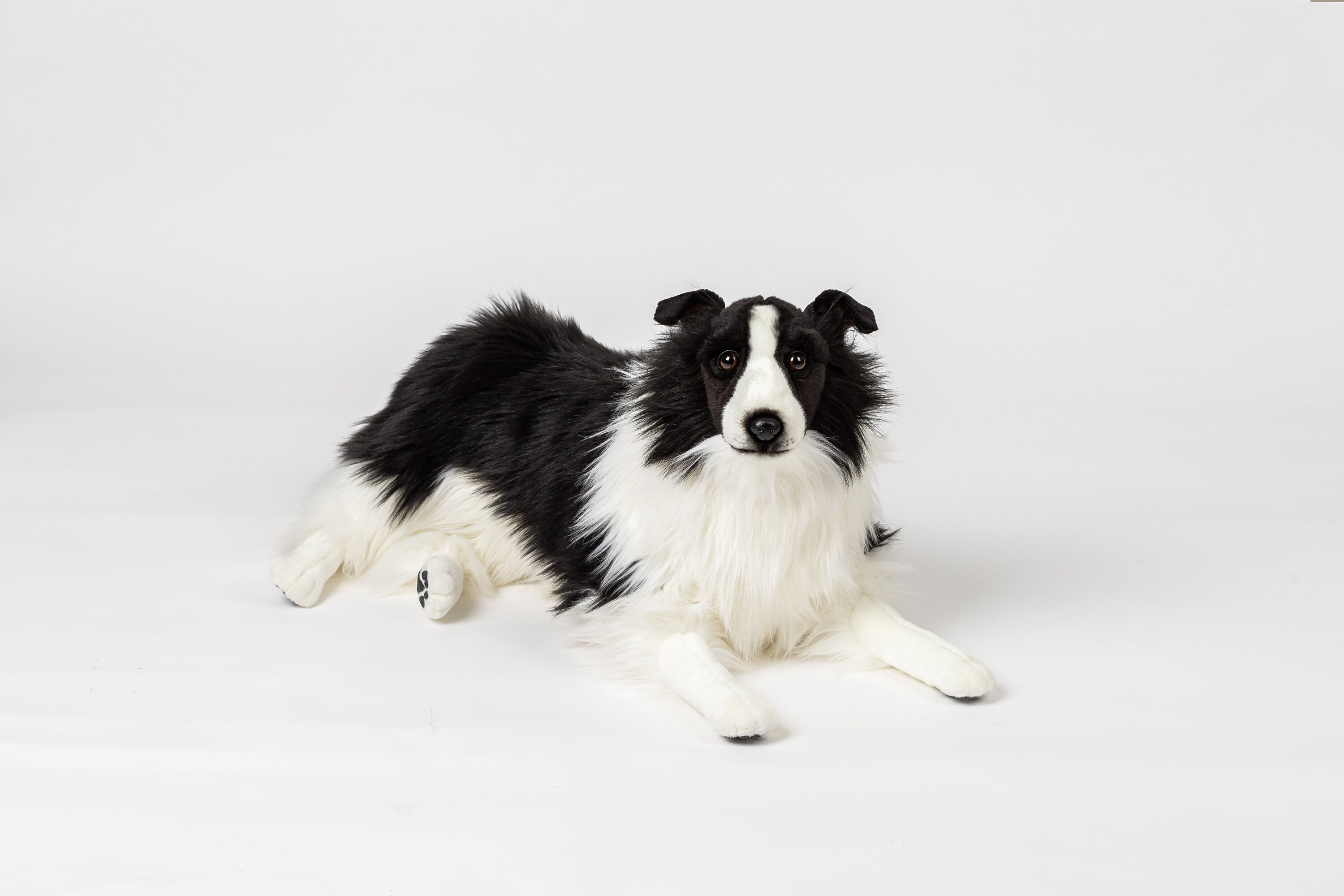 stuffed collie dog