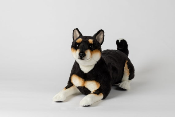 Shiba Inu Black Premier Life Like Realistic Handmade Puppy Etsy