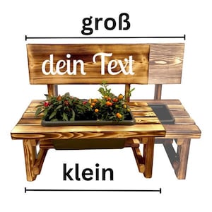 Blumenbänkchen - Blumenbankerl personalisiert Blumenbank Geschenk Hochzeit Mama Oma