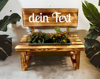 Flower bench - flower bench personalized approx. 60 x 60 cm flower bench