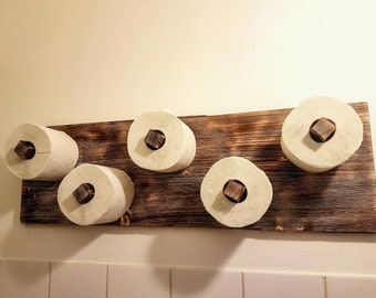 Porte-papier toilette rustique Porte-papier toilette rustique