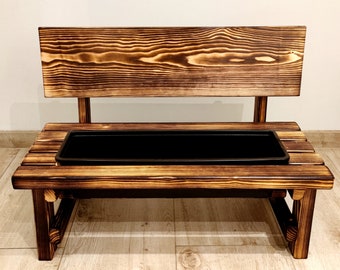 Flower bench - personalized flower bench approx. 75 x 60 cm