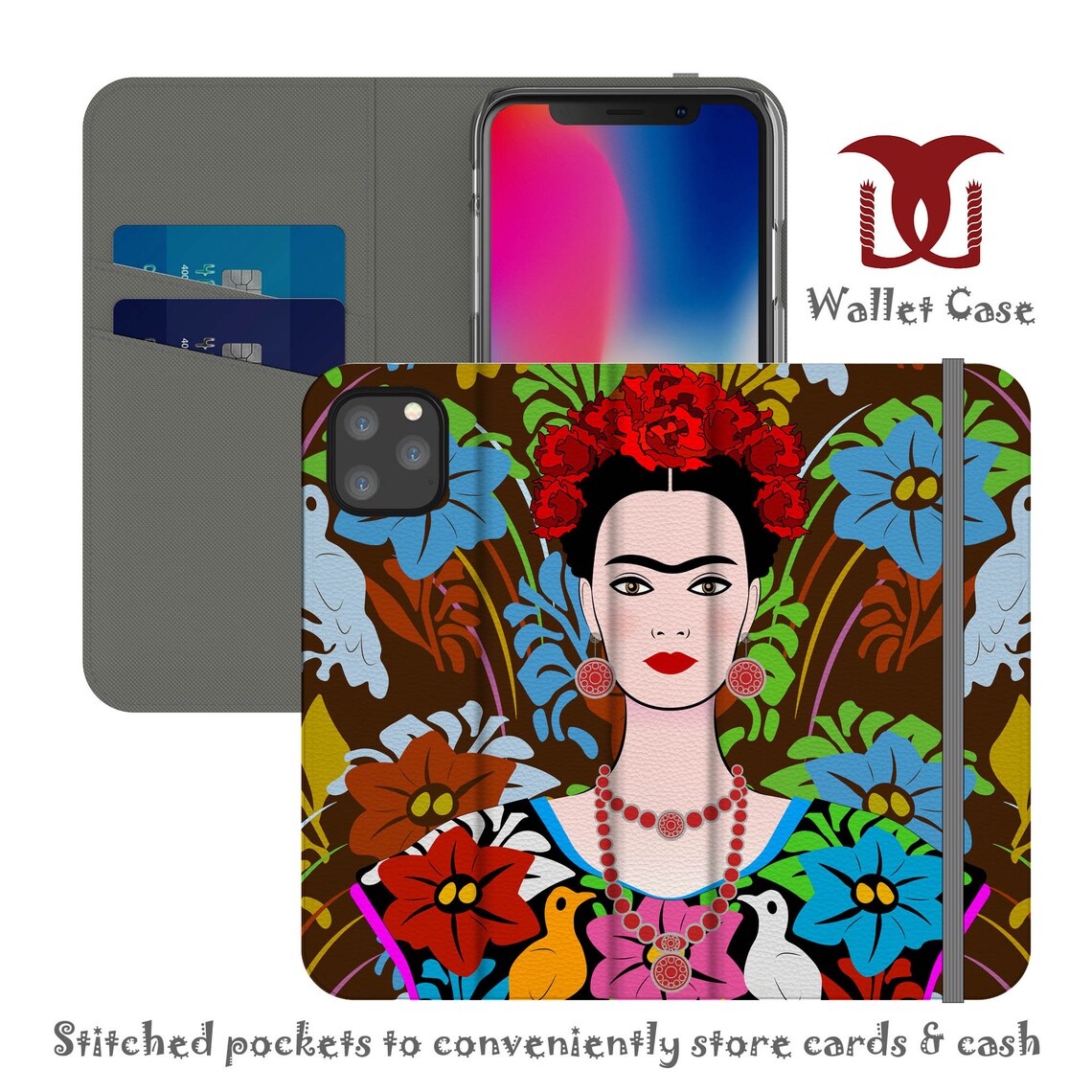 Wireless Charger Dock in the Likeness of Frida Kahlo Fauna Etsy