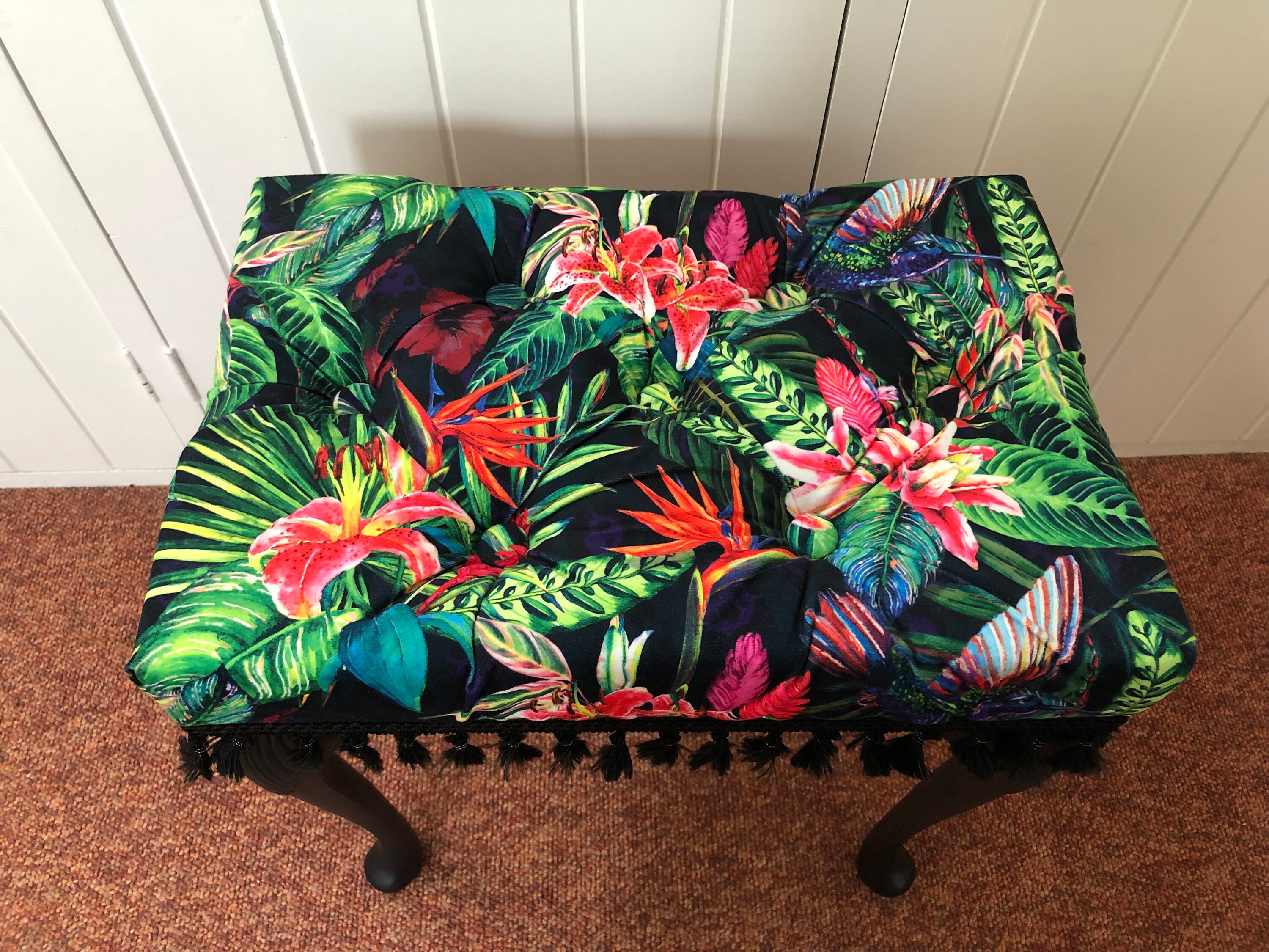 Upholstered Bedroom Dressing Table Stool | Etsy