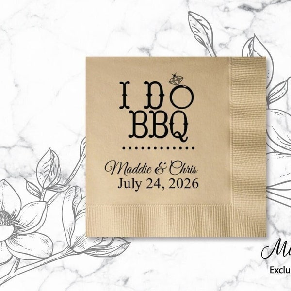 I Do Bbq Napkins Etsy