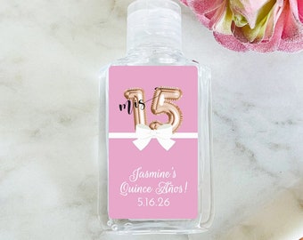 Personalized 24 Pieces Stickers Only  Mis Quince  Or Quinceanñera Favors, Stickers Birthday Party Favors, Party Favor - Stickers