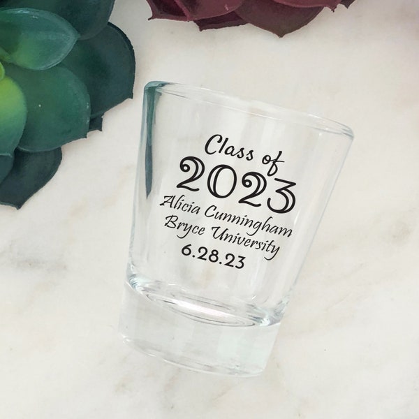Graduation Shot Glass Favors Etsy