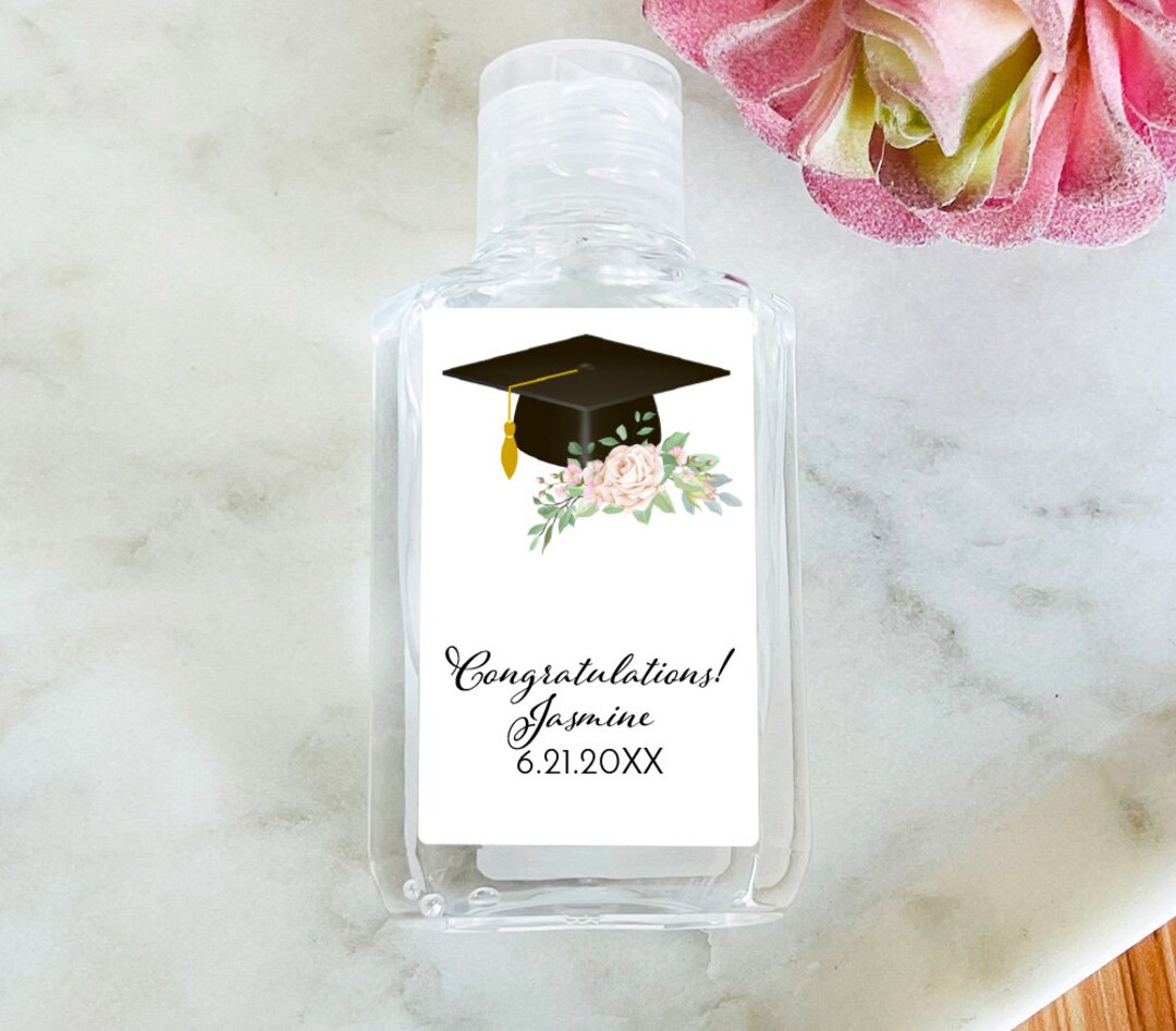 Personalized 24 Pieces Stickers Only Graduation Cap Flower DESIGN-MG831 ...