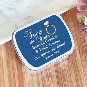 Personalized 12 Pcs Mint To Be Together Mint Tins, White Mint Tin  Containers with Labels Favors, Wedding Empty Mint Tin Favors