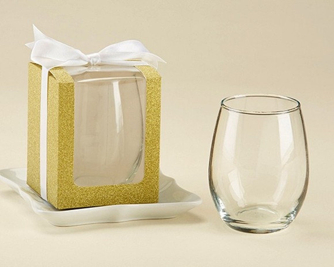 BOX for 9 Ounce Stemless Wine Glass Set of 24 Empty Boxes Etsy