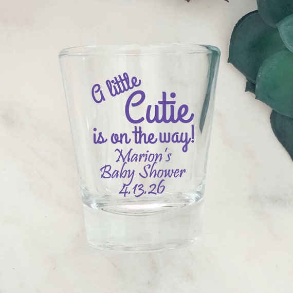 baby shower shot glass favors