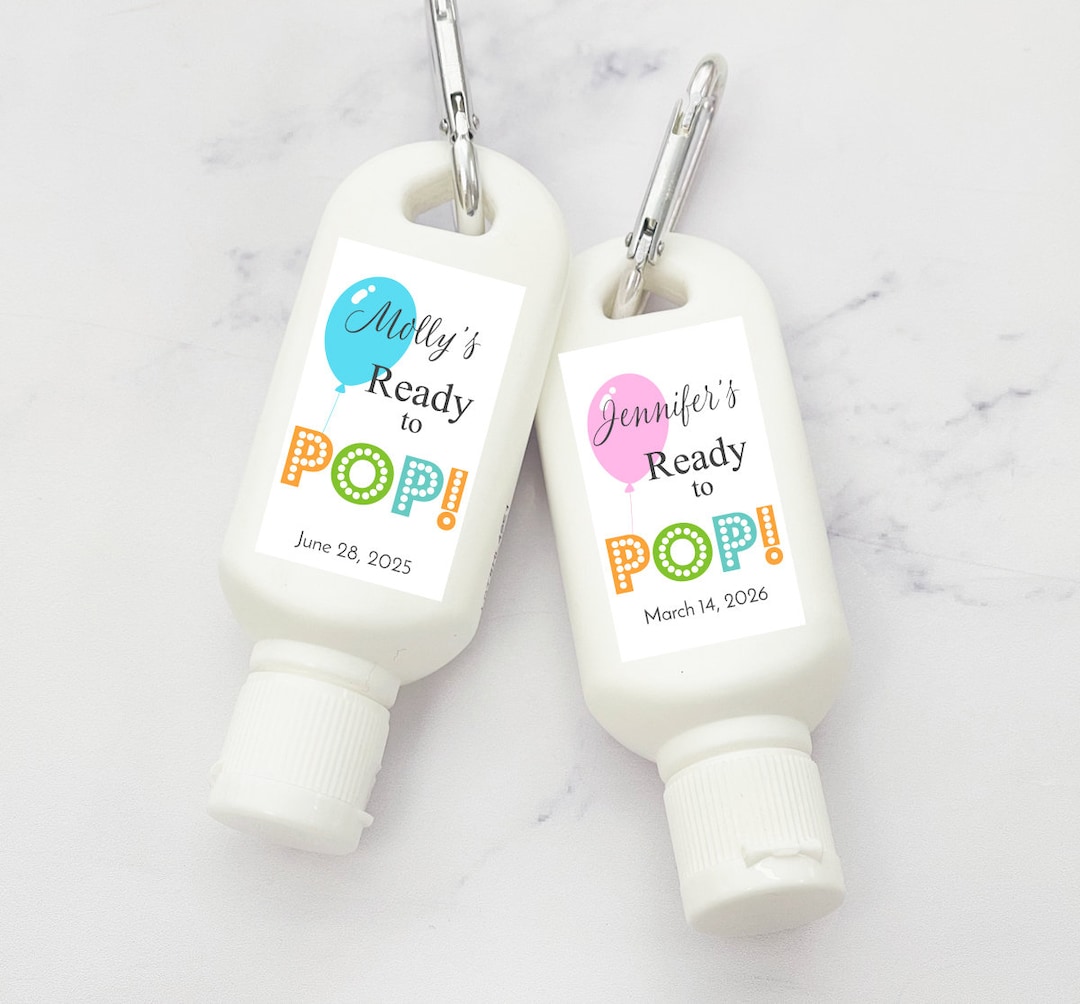 Personalized 6 Pieces Ready to Pop Baby Shower Mini Sunscreen Favors ...