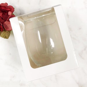 BOX for 9 Ounce Stemless Wine Glass (Set of 12)  Empty Boxes