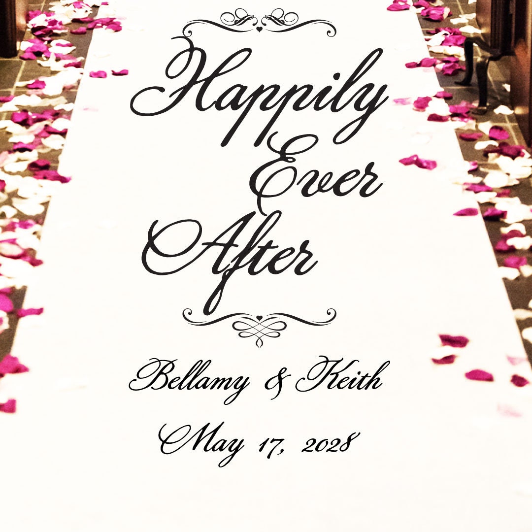 Plain White Aisle Runner
