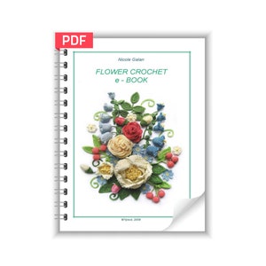 Crochet Flower Pattern eBook: Flower Crochet E-Book| Crochet Motif Pattern|Christmas Gift