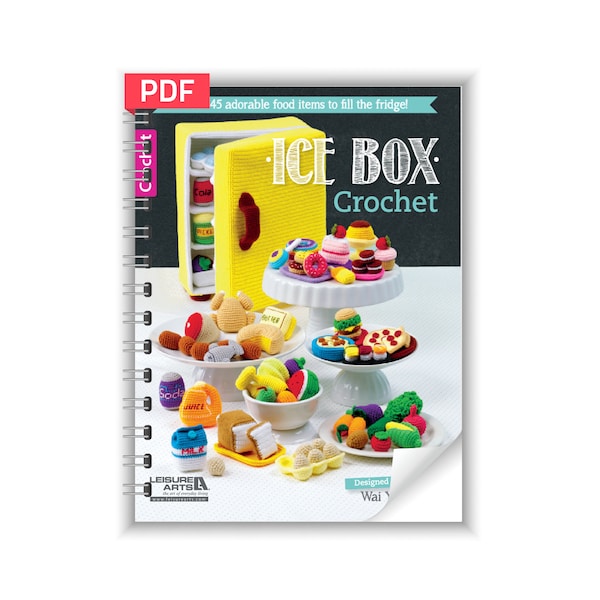 Amigurumi Pattern eBook: Ice box crochet| Crochet Toys| Crochet Food Miniature|Christmas Gift