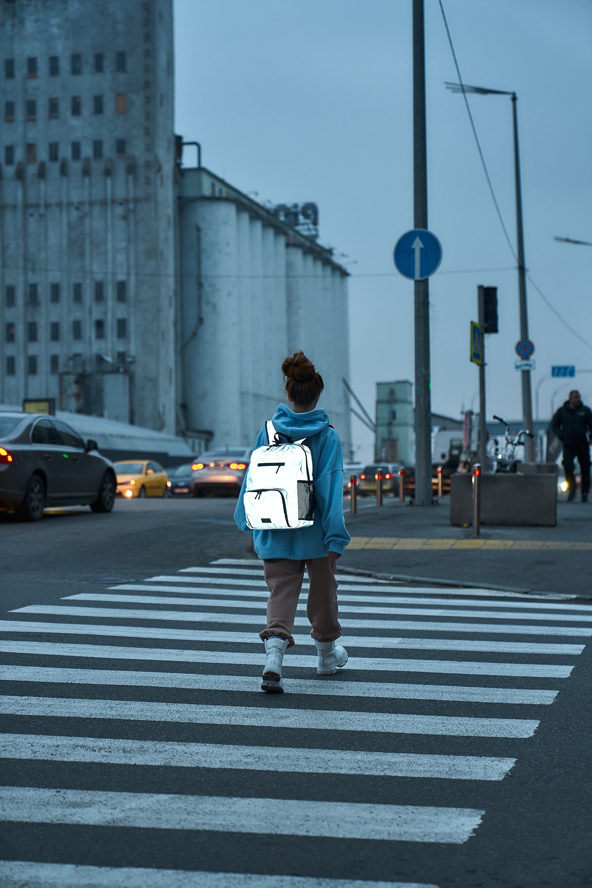 High Vision Backpack, Reflective Rucksack for Cyclist, Roomy Messenger Bag For Laptop 15.6 inch, Travel Backpack, Bicycle Backpack