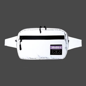 Reflective Fanny Pack, Festival Bag, Multipurpose Waist Pack, Glow Hip Bag, High Vision Crossbody Bicycle Bag image 7