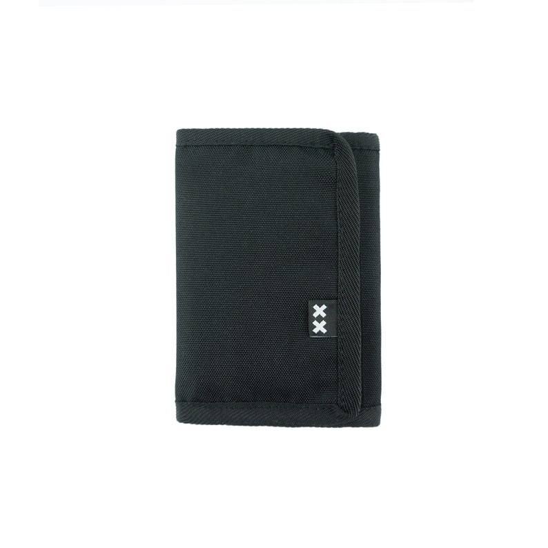 Cartera reflectante, carteras veganas para hombre, cartera de lona plateada, tarjetero, tarjetero Negro