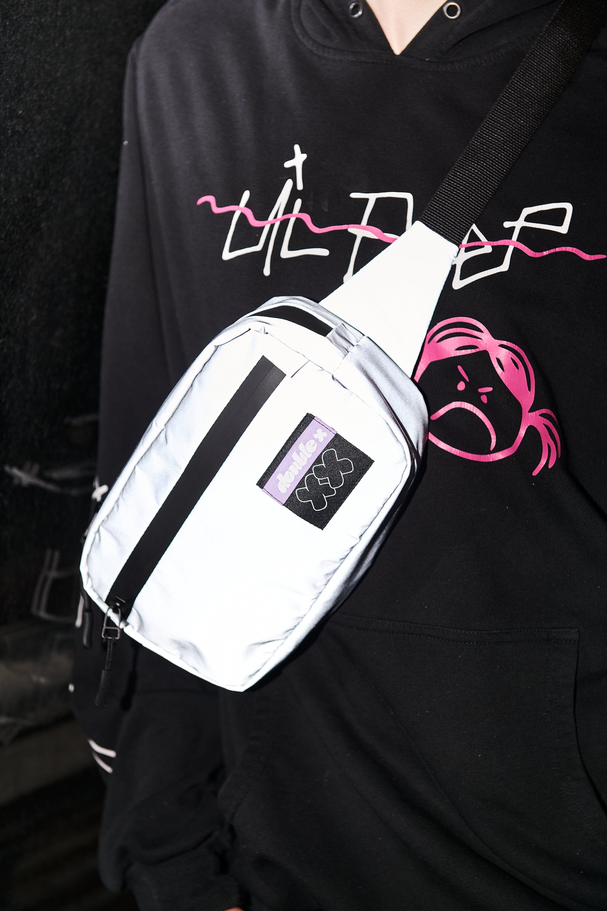 Small Crossbody Bag Reflective Festival Waist Pack Rave - Etsy