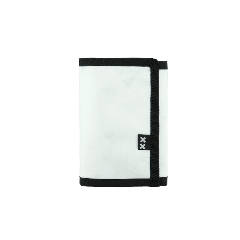 Cartera reflectante, carteras veganas para hombre, cartera de lona plateada, tarjetero, tarjetero White Tyvek