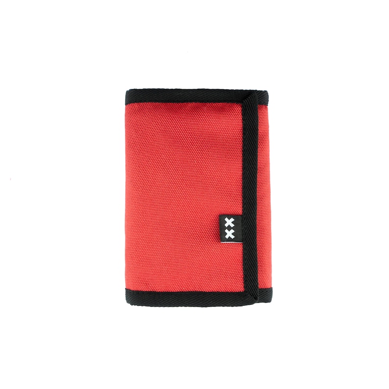 Cartera reflectante, carteras veganas para hombre, cartera de lona plateada, tarjetero, tarjetero Rojo