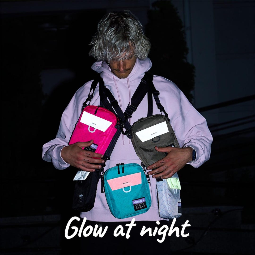 Reflective Crossbody Bag, Rave Festival Sling Bag, Waterproof Chest Bag ...
