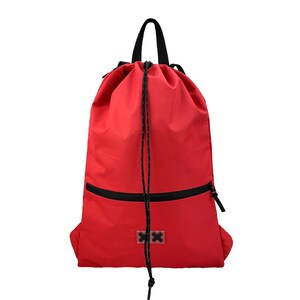 Multipurpose Drawstring Backpack With Pocket for Laptop, Multi-Use Backpack, Vegan Sack, Sport Tote, Gym Bag image 7