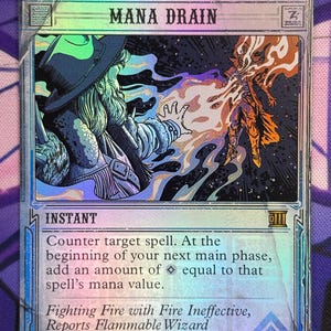 Mtg Mana Drain Proxy - Etsy Mtg Mana Drain Proxy - Etsy