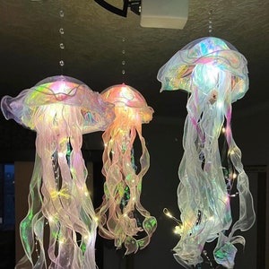 Shiny Jellyfish Lamp - Atmosphere Decoration Light - Bedroom Night Lamp - Home Decoration - Portable Lamp