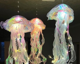 Shiny Jellyfish Lamp - Atmosphere Decoration Light - Bedroom Night Lamp - Home Decoration - Portable Lamp