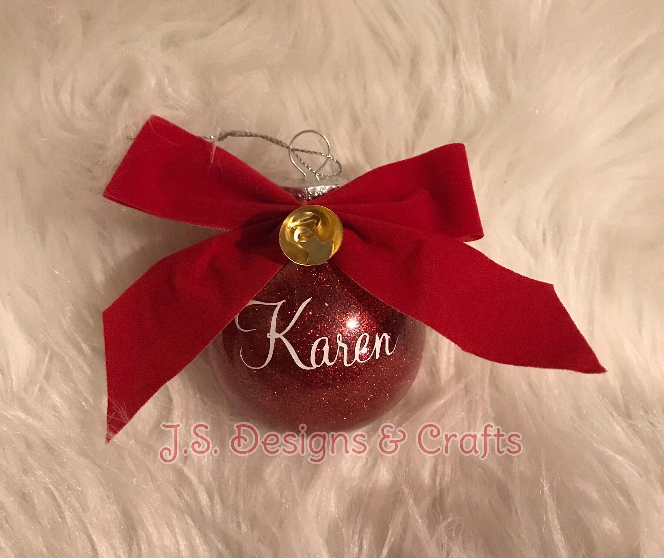 Personalized Name Ornaments for Christmas Tree or Home Decor Etsy